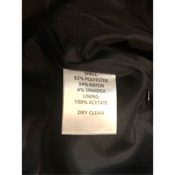 Ann Taylor Black Cap Sleeve Ruffle Shift Dress Career Cocktail EUC Size 6 - Picture 11 of 13